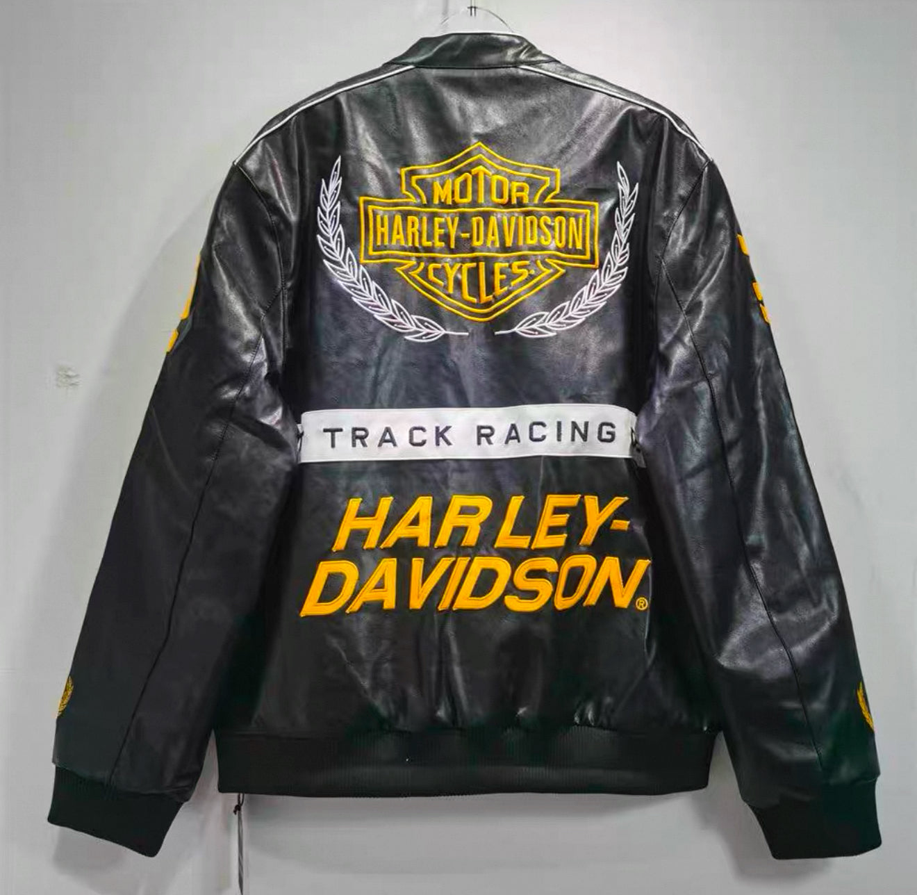 Harley-Davidson Racing Leather Jacket – XR750 Black & Yellow