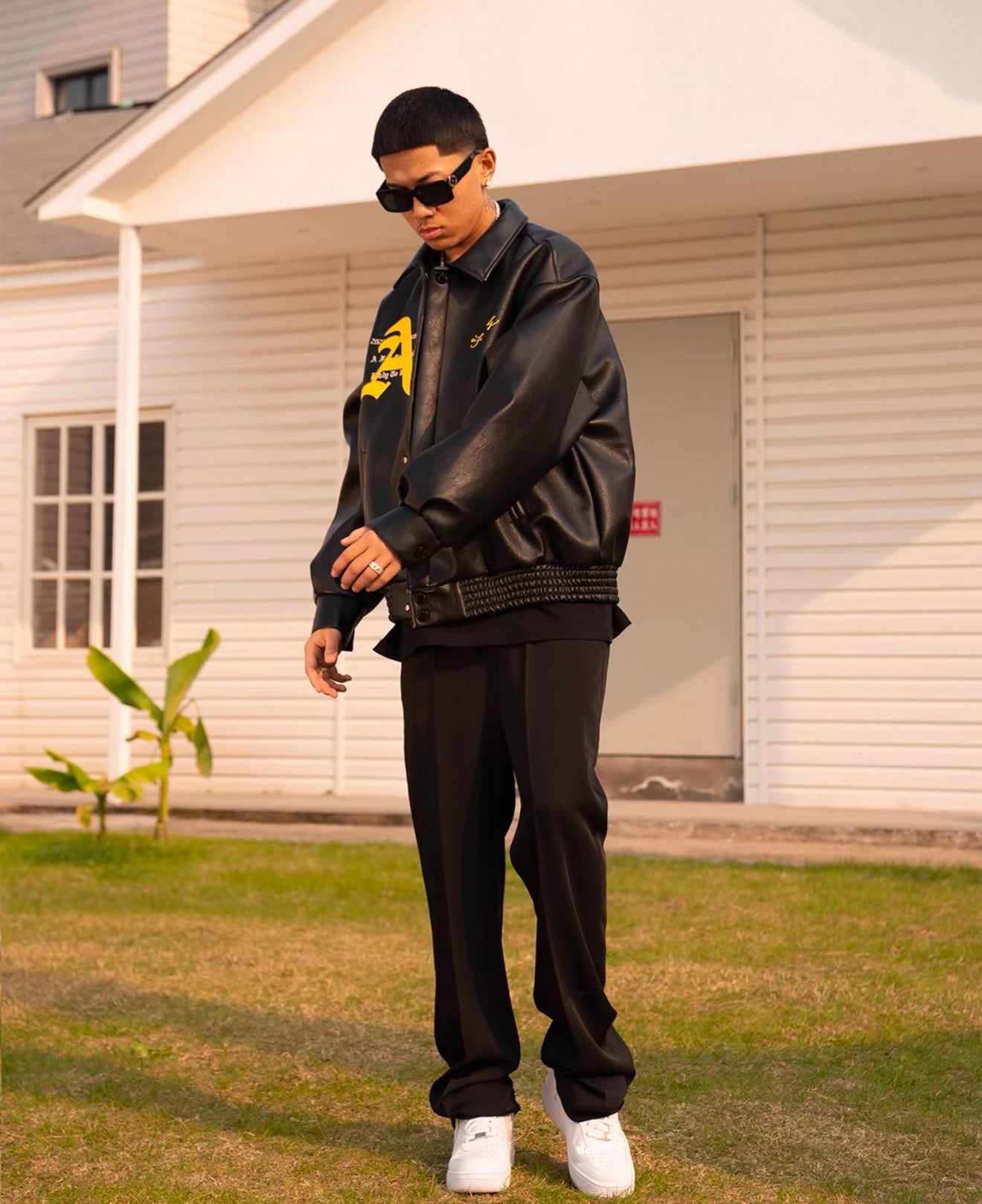 A Few Good Kids Black Horse Leather Jacket