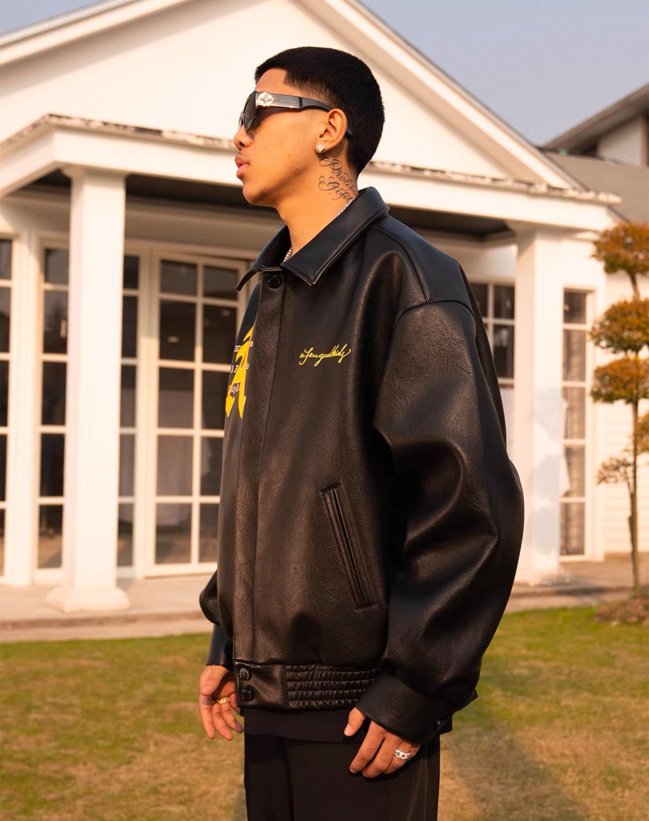 A Few Good Kids Black Horse Leather Jacket