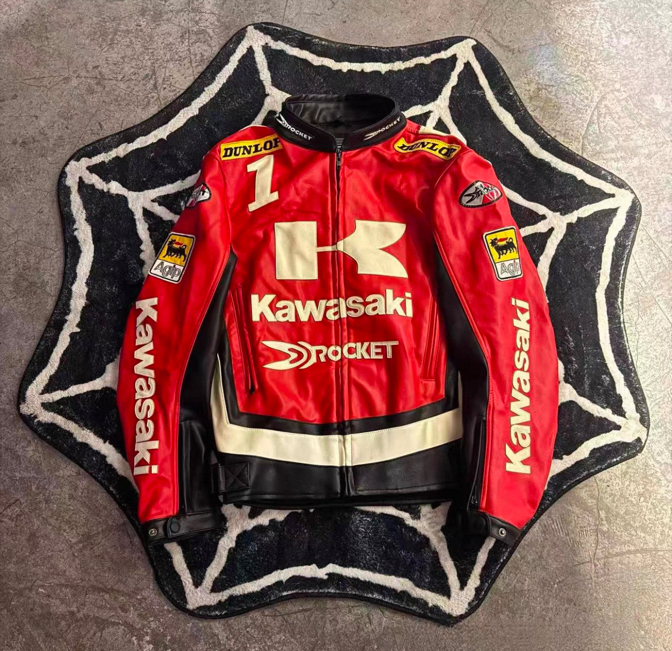 Kawasaki Racing Leather Jacket – MotoGP Style Biker Gear