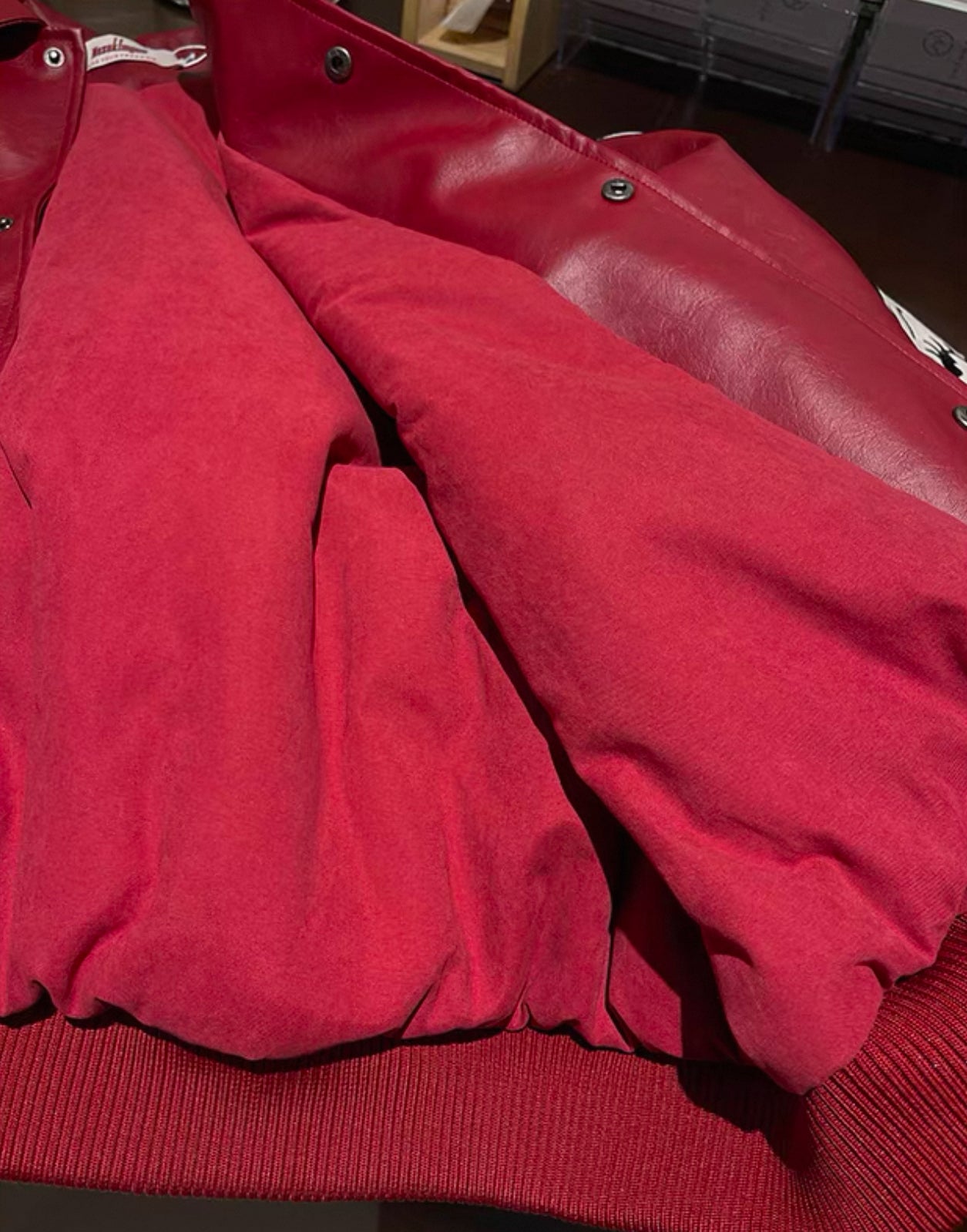 Betty Boop Red Leather Jacket – Retro Cartoon Bomber Streetwear