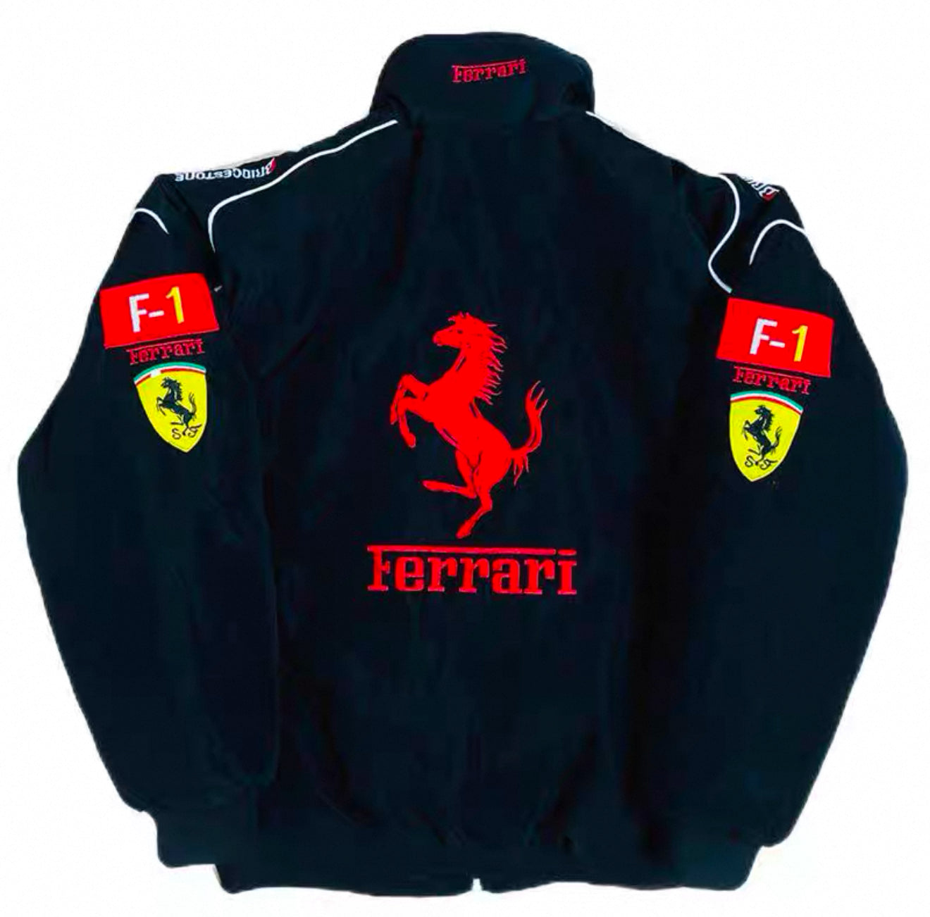 Scuderia Ferrari F1 Racing Jacket – Black & Red Team Edition