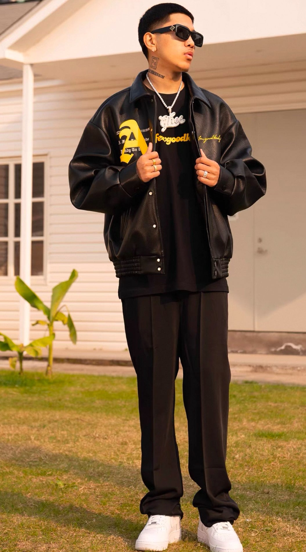 A Few Good Kids Black Horse Leather Jacket