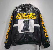 Harley-Davidson Racing Leather Jacket – XR750 Black & Yellow