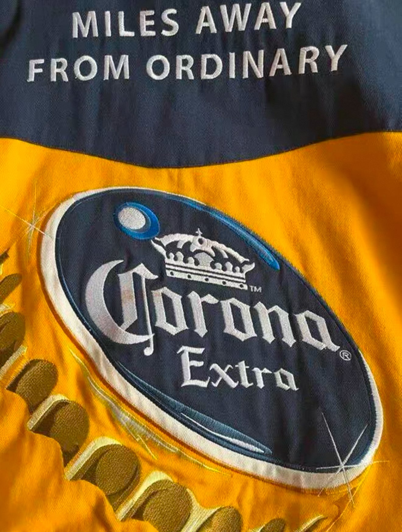 Corona Extra Racing Jacket – Navy & Yellow Edition