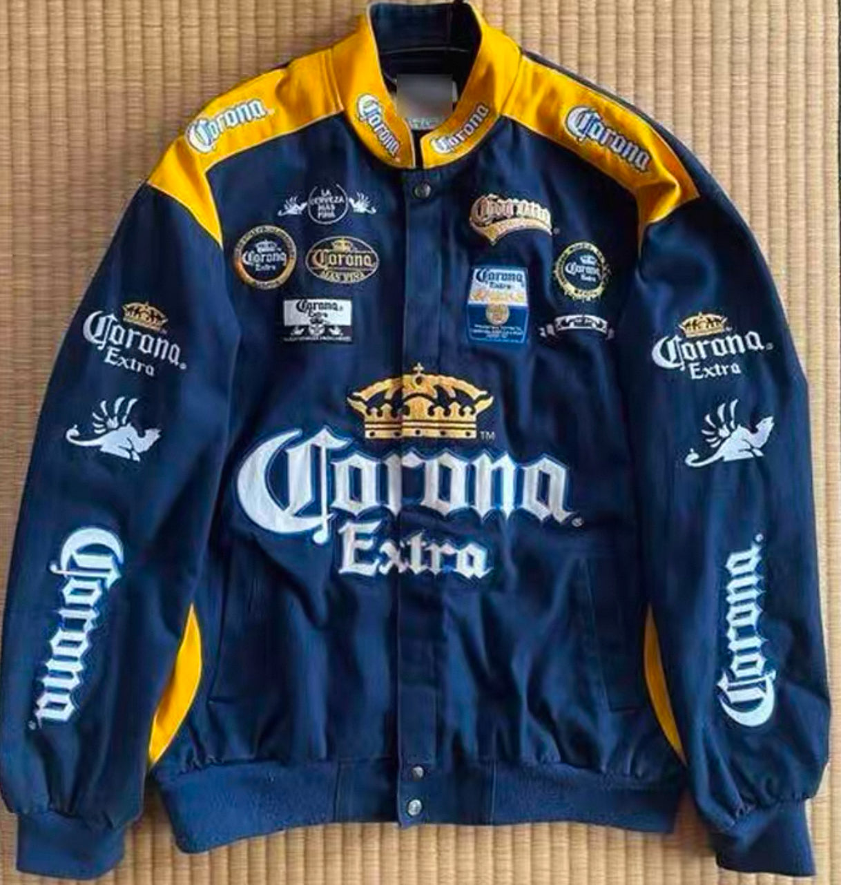 Corona Extra Racing Jacket – Navy & Yellow Edition