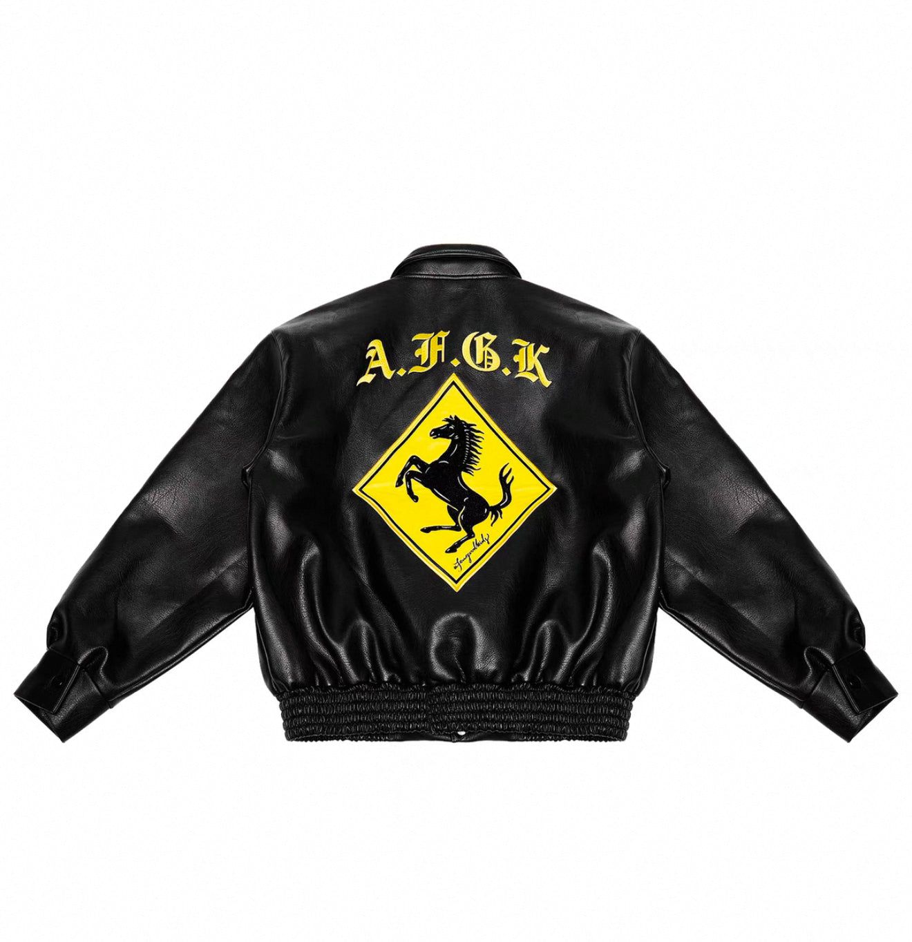 A Few Good Kids Black Horse Leather Jacket
