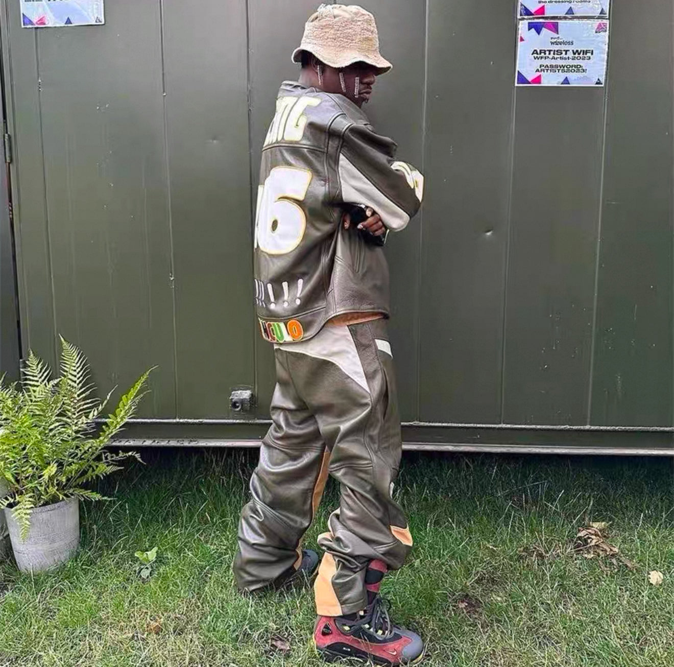 Number 46 Racing Leather Jacket – Moto-Inspired Streetwear Statement