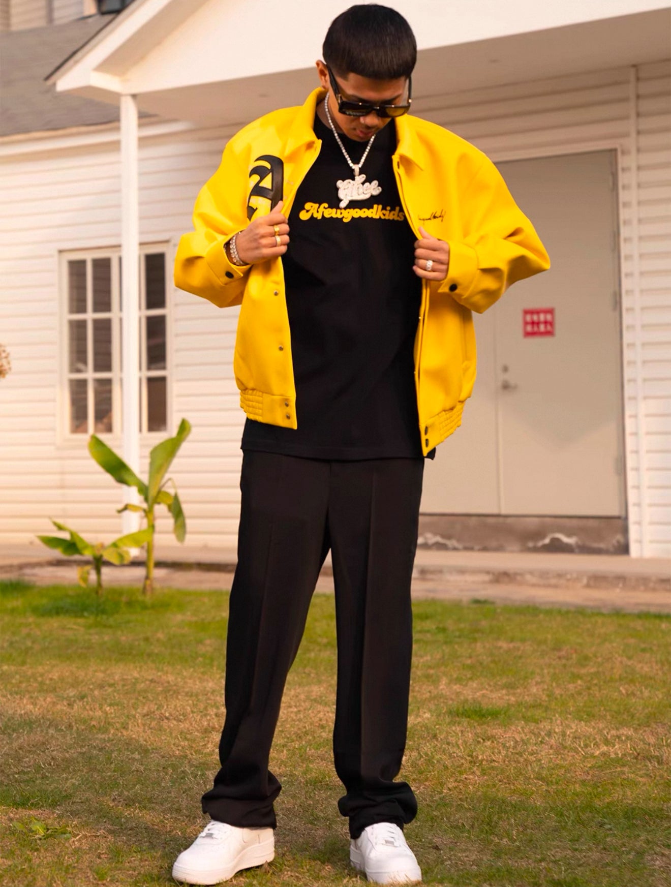 A Few Good Kids Black Horse Leather Jacket