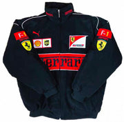Scuderia Ferrari F1 Racing Jacket – Black & Red Team Edition