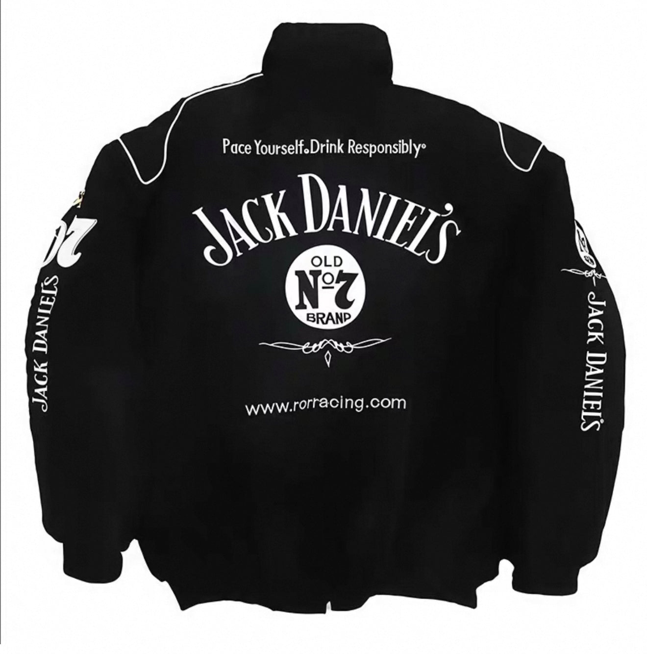 Jack Daniel’s Old No. 7 Vintage Racing Jacket – Black NASCAR Style